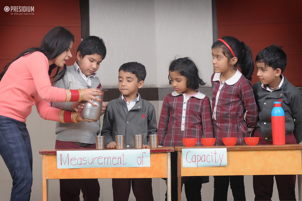 Presidium Gurgaon-57, PRESIDIANS LEARN THE CONCEPT OF VOLUME WITH A FUN MATH ACTIVITY!